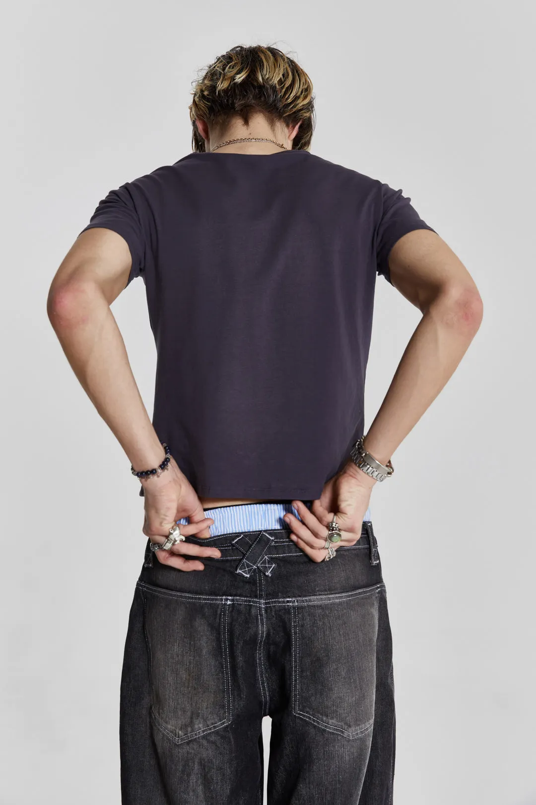 Listen Shrunken Tee sold by Jaded London product image thumbnail 4