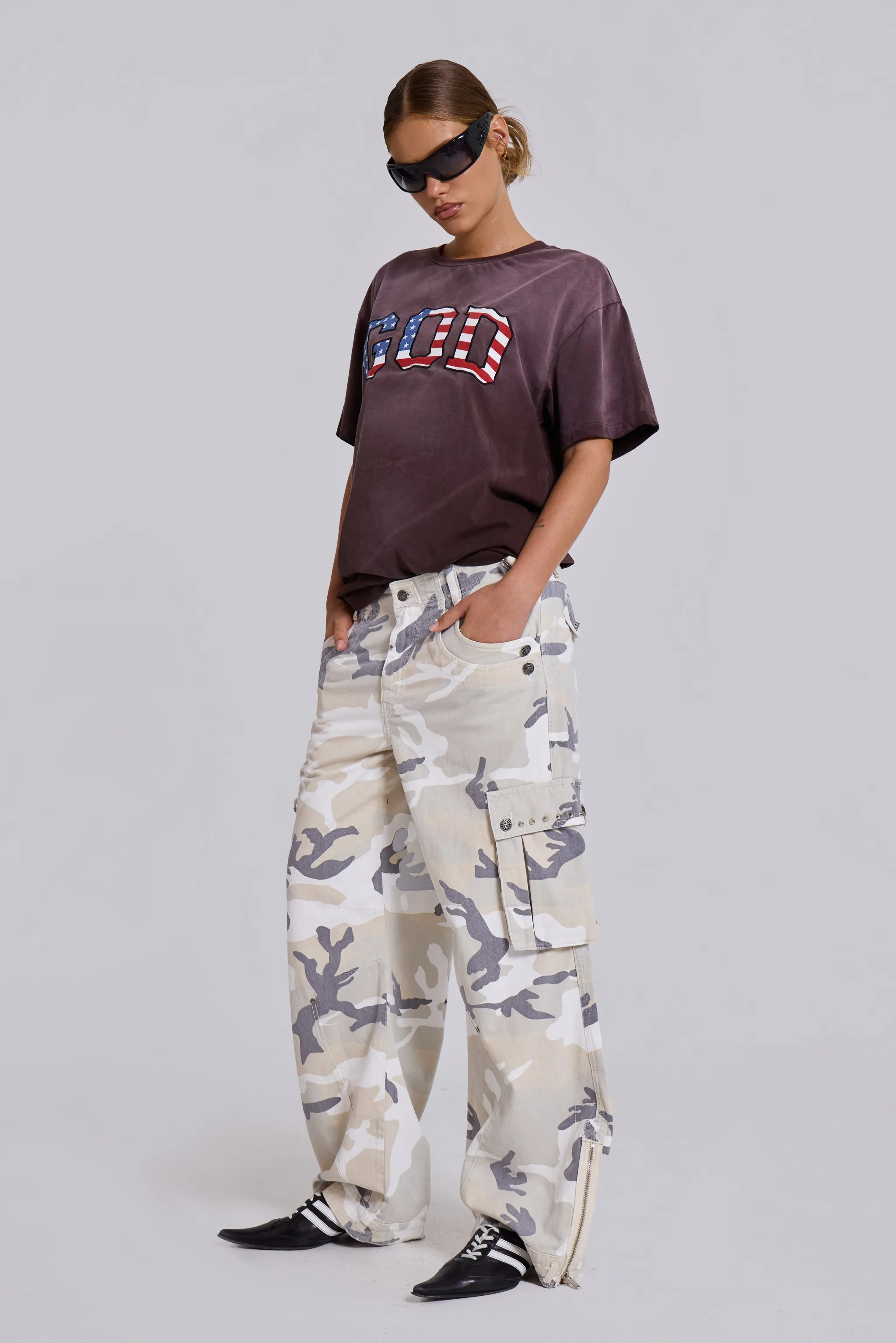 Trooper Snow Camo Cargo Pant sold by Jaded London product image thumbnail 3
