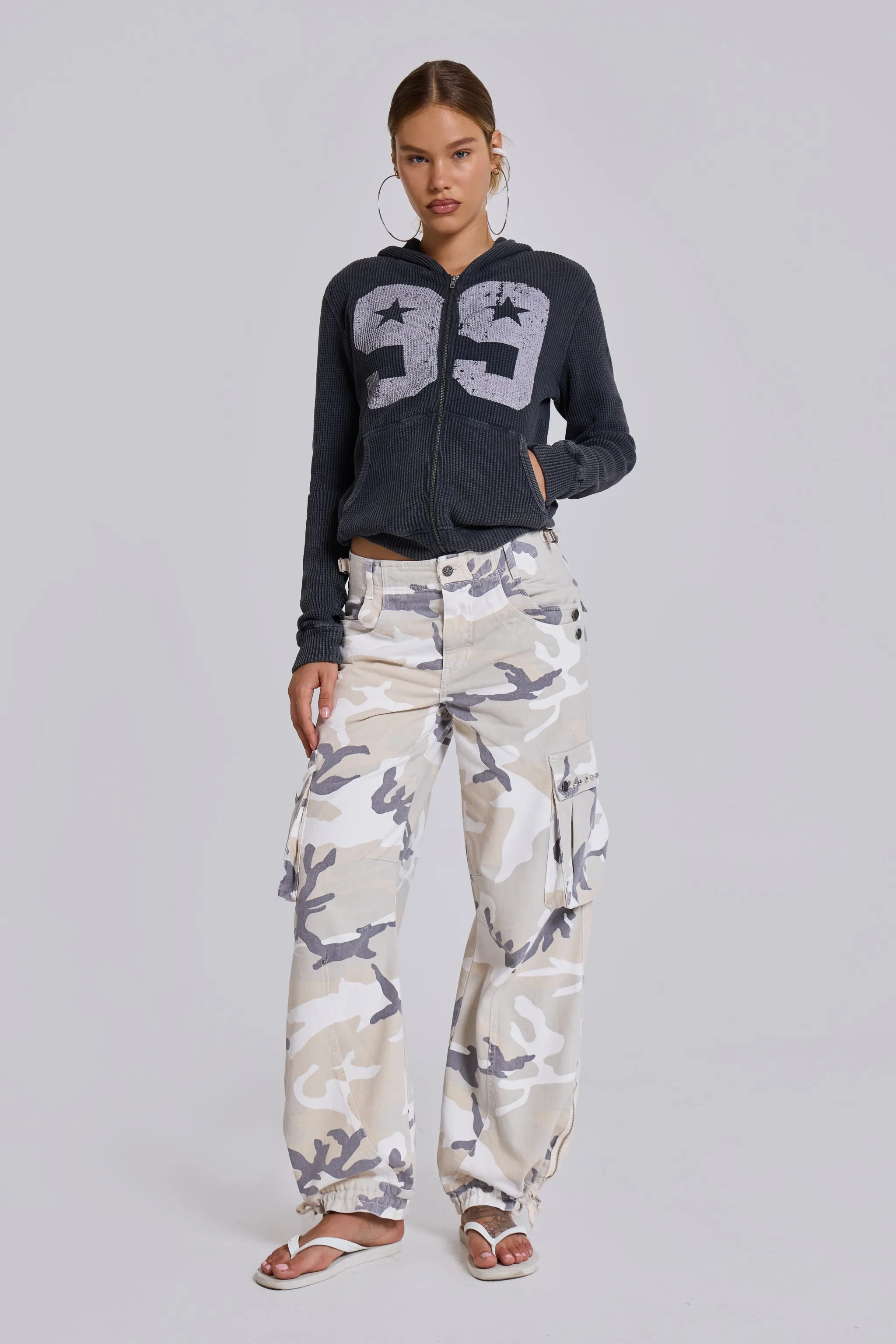 Trooper Snow Camo Cargo Pant sold by Jaded London product image thumbnail 4