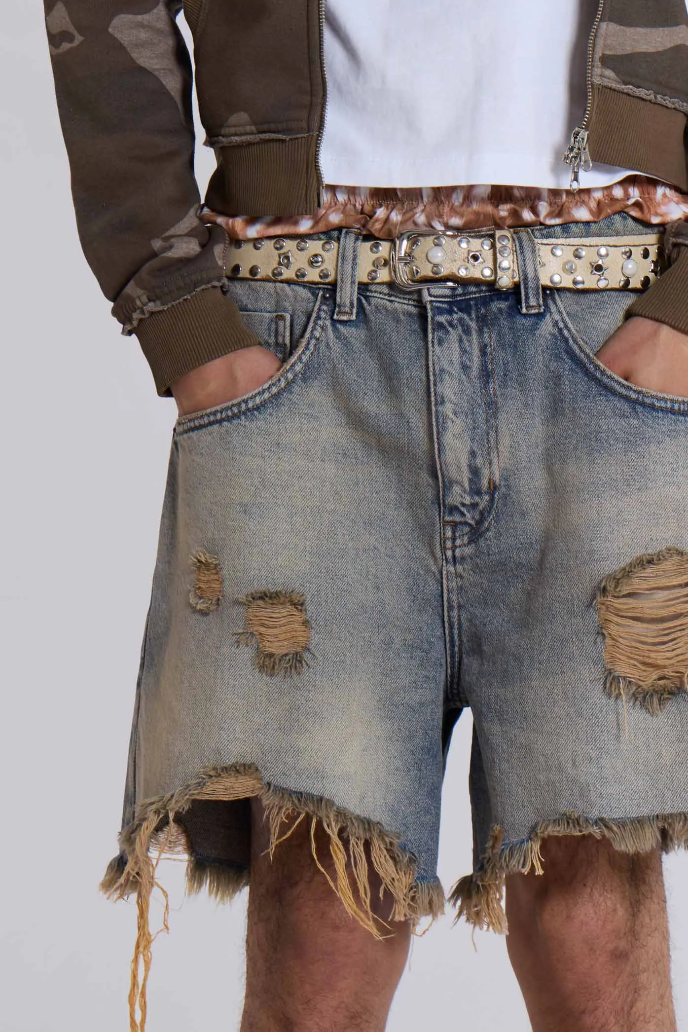 Dirty Bleach Revenge Jorts sold by Jaded London product image thumbnail 5
