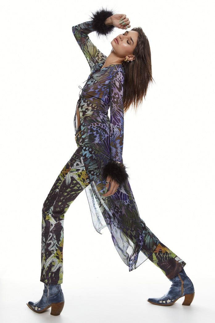 The Volare Lace Up Duster sold by Jaded London product image thumbnail 6