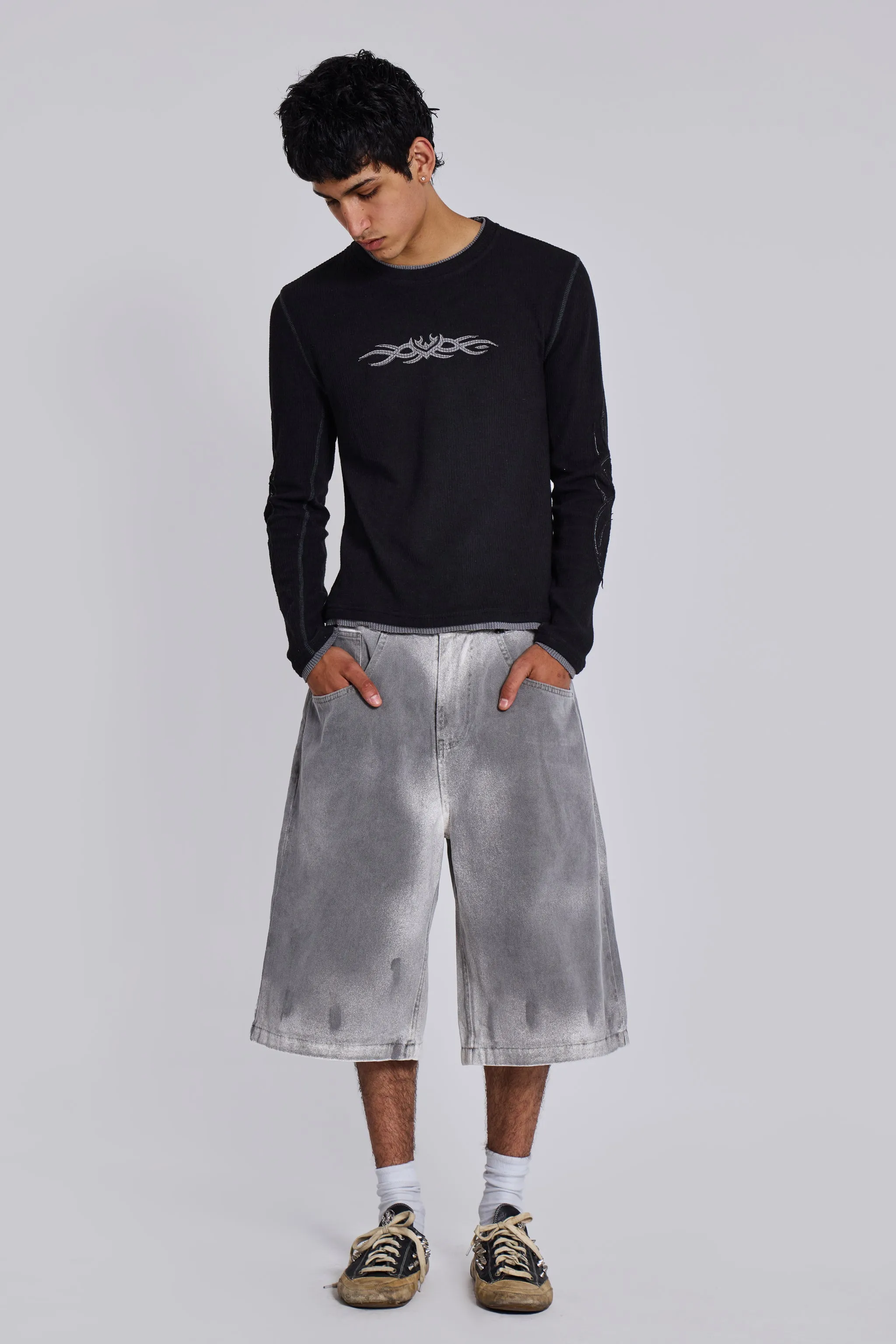 Tar Wash Colossus Jorts sold by Jaded London product image thumbnail 3