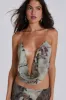 Asteria Backless Top in Grey sold by Jaded London