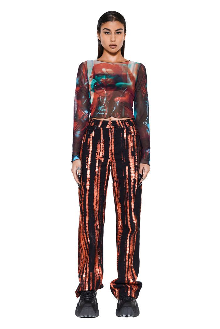 Anaglyph Mesh Top sold by Jaded London