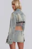 Denim Assassin Ultra Cropped Jacket sold by Jaded London