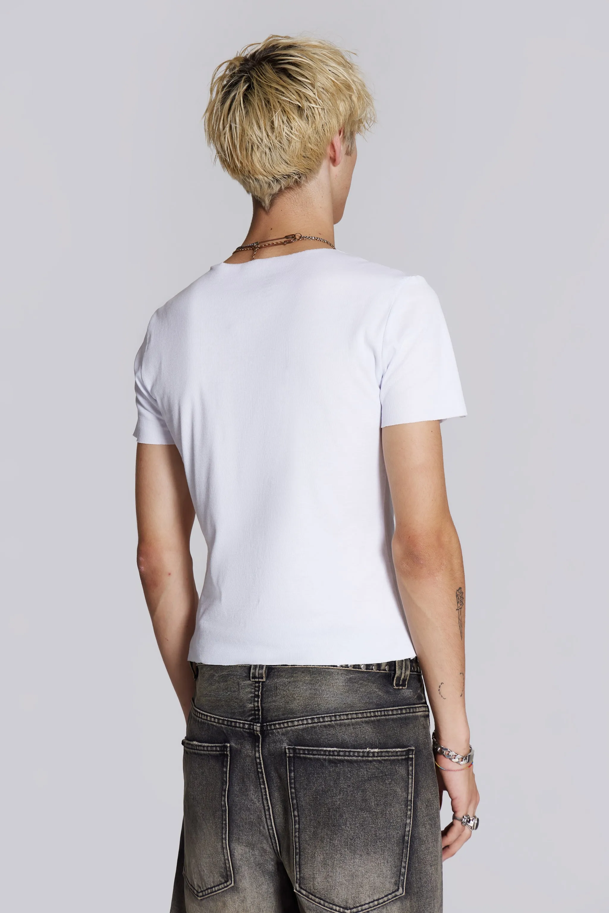 NTRLS White Rib Tee sold by Jaded London product image thumbnail 2