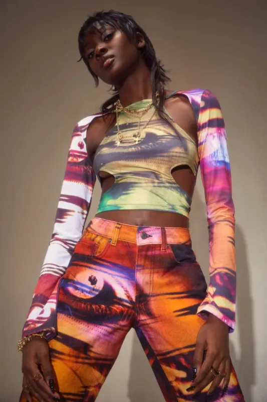 Oracle Eye Print Top sold by Jaded London