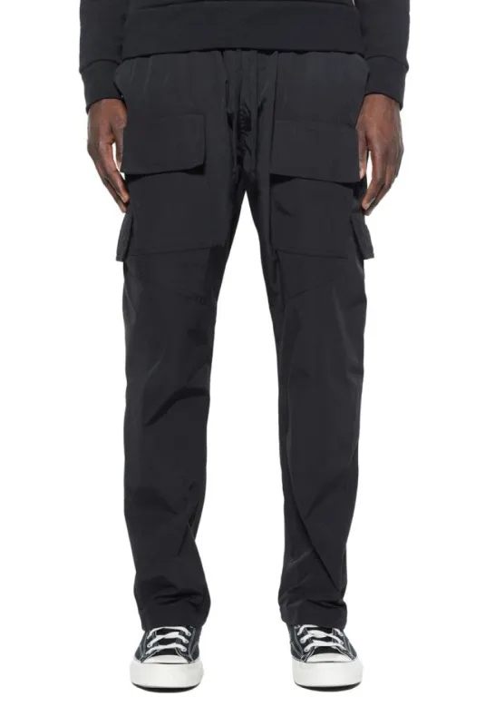 Anthracite Black Trail Cargo Trousers sold by Jaded London