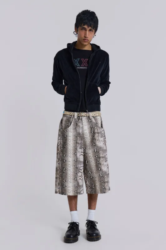 Boa Snake Print Colossus Jorts sold by Jaded London