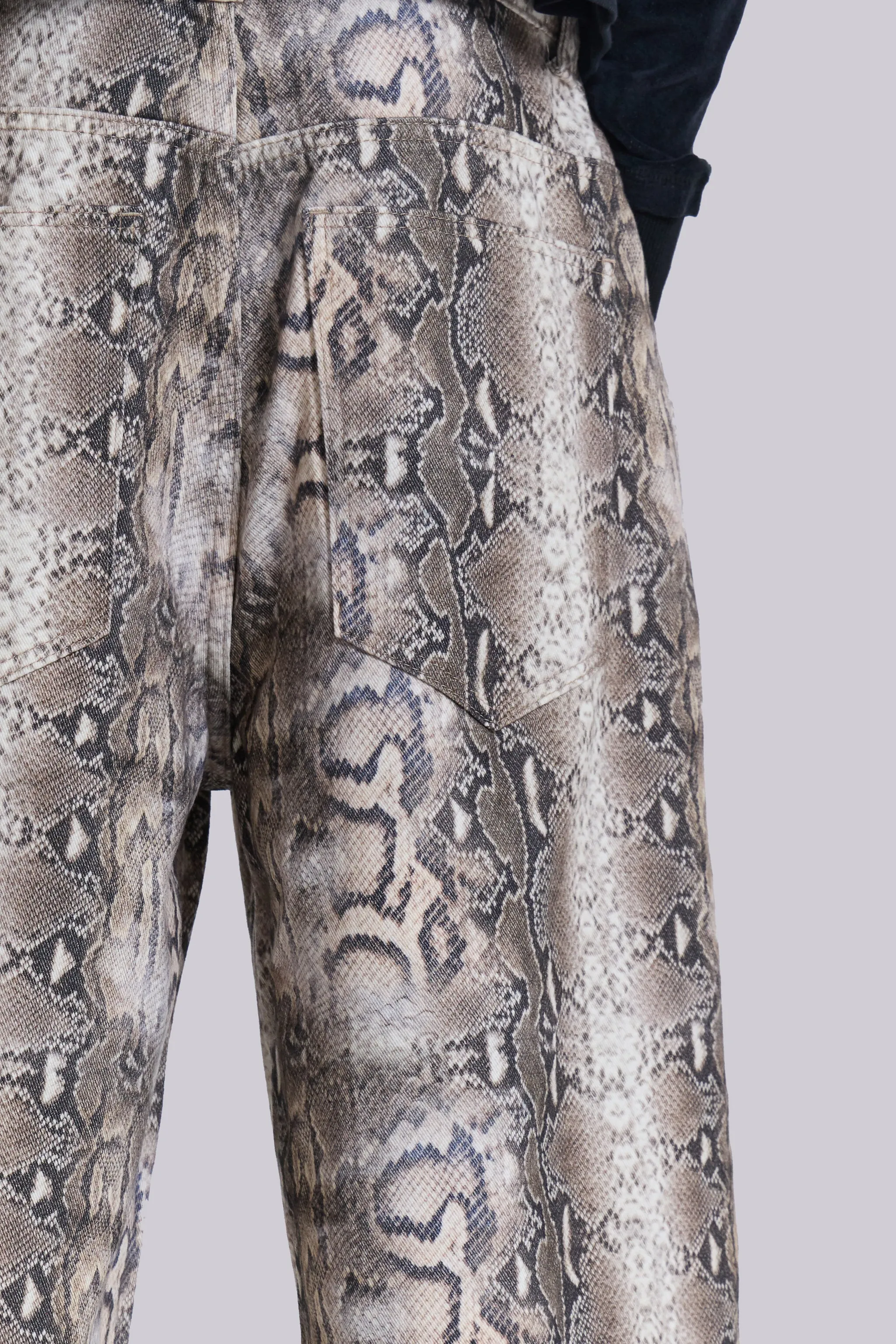 Boa Snake Print Colossus Jorts sold by Jaded London product image thumbnail 5