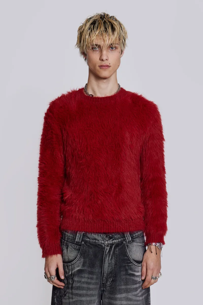 Red Ominous Knit Jumper | Parallel