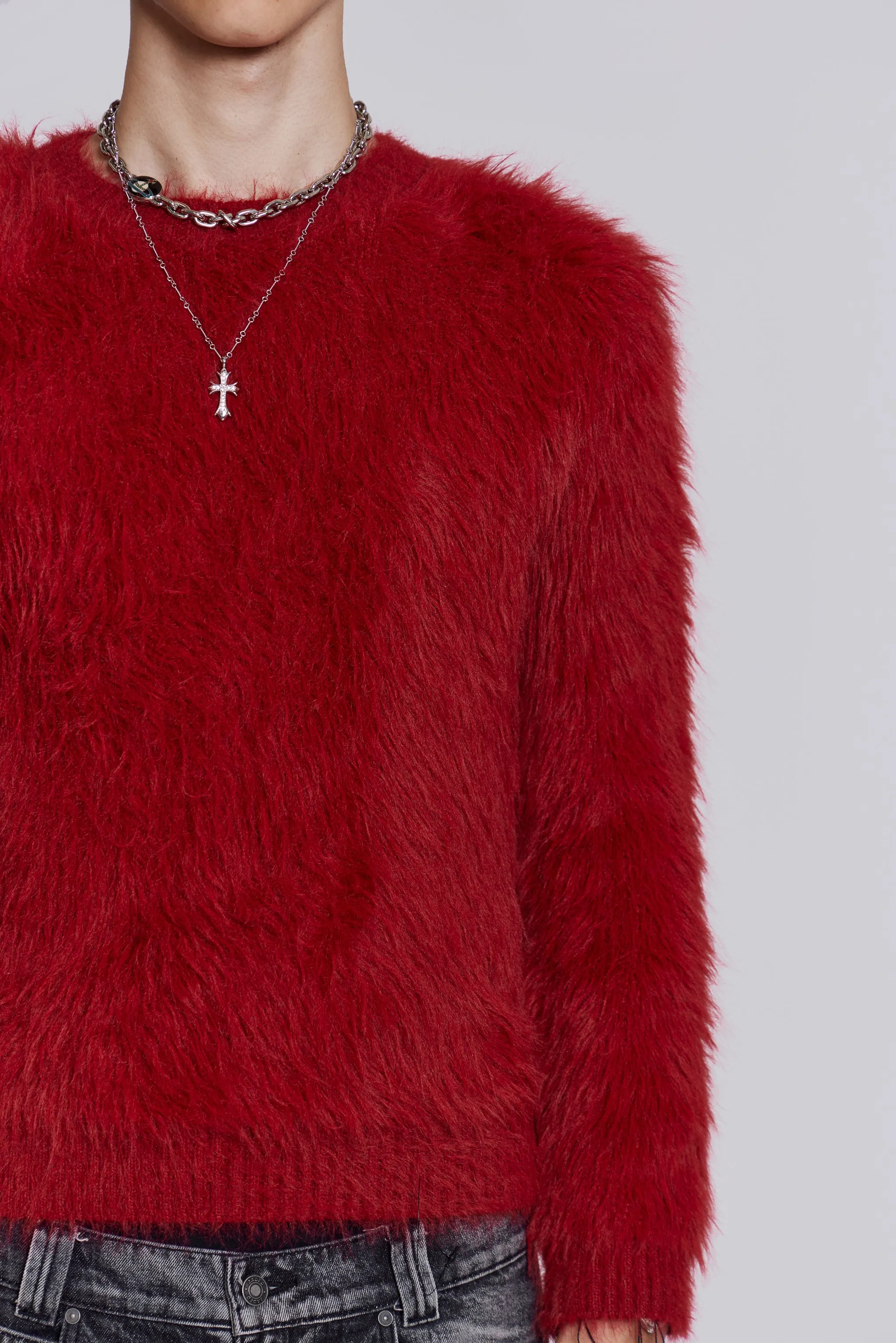 Red Ominous Knit Jumper sold by Jaded London product image thumbnail 5
