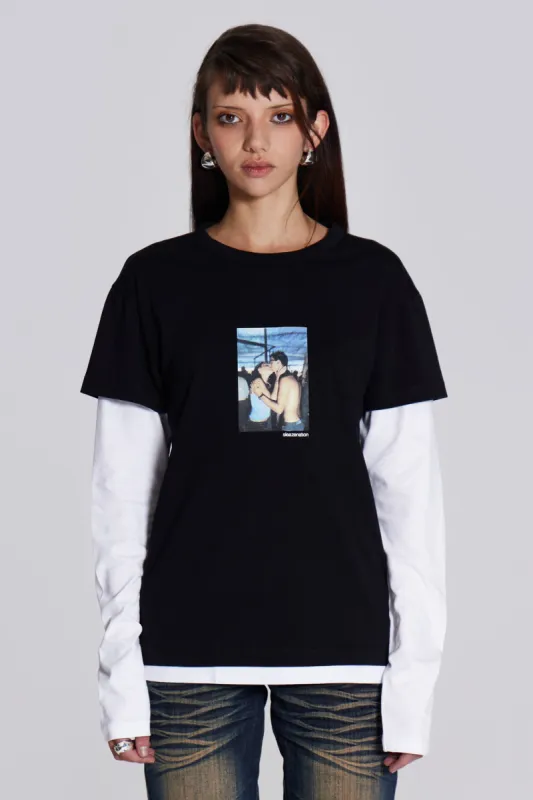 Ibiza Kiss Double Layer Tee made by Jaded London