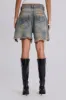 Dirty Bleach Revenge Jorts sold by Jaded London