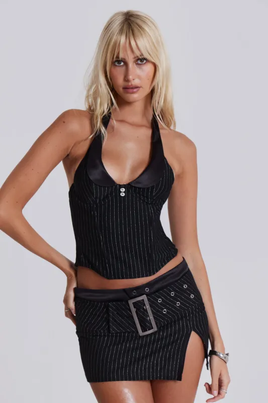 Girlfriend Halter Corset Top sold by Jaded London