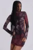 Maram Mesh Backless Mini Dress sold by Jaded London