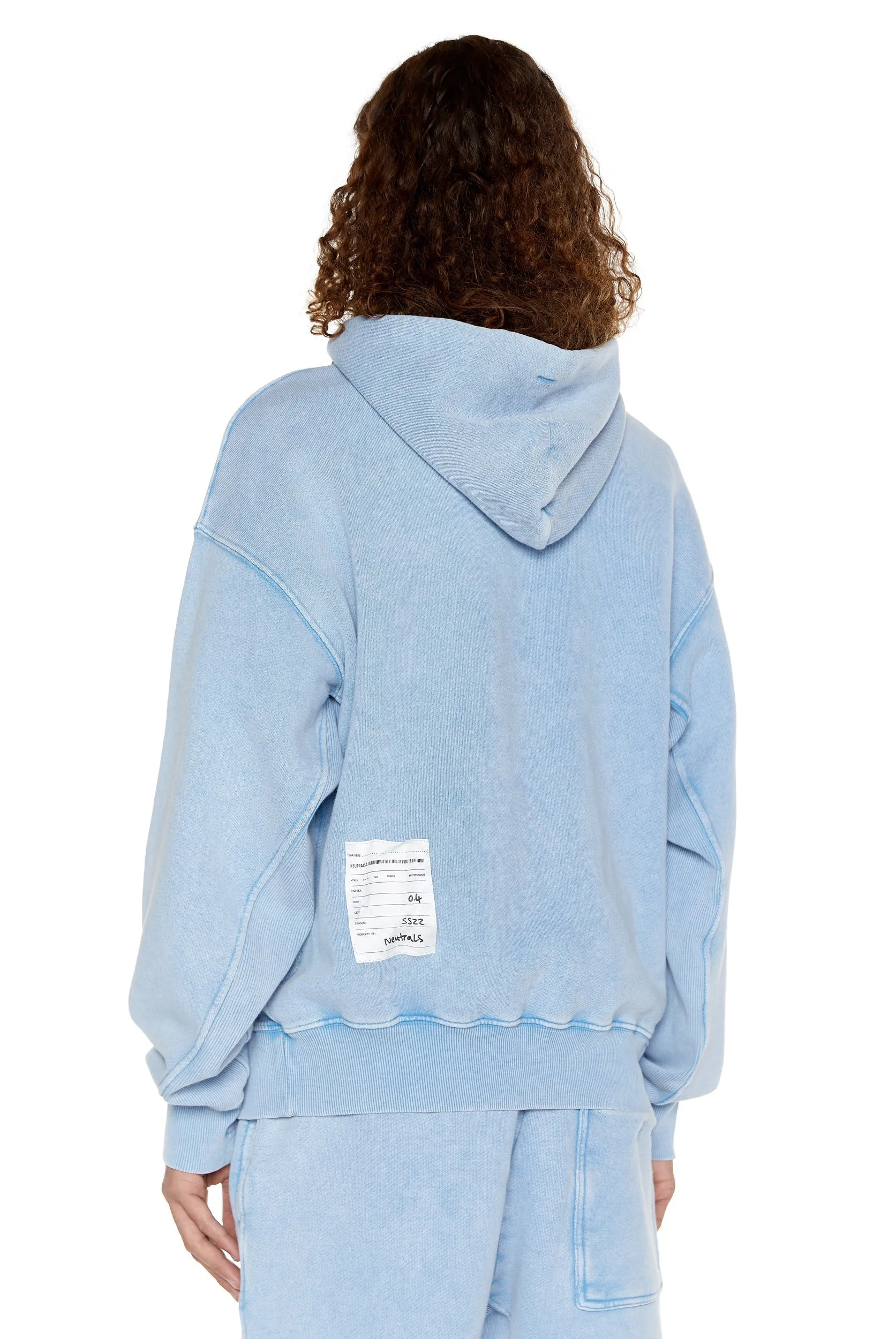 NTRLS Powder Blue Oversized Hoodie sold by Jaded London product image thumbnail 4
