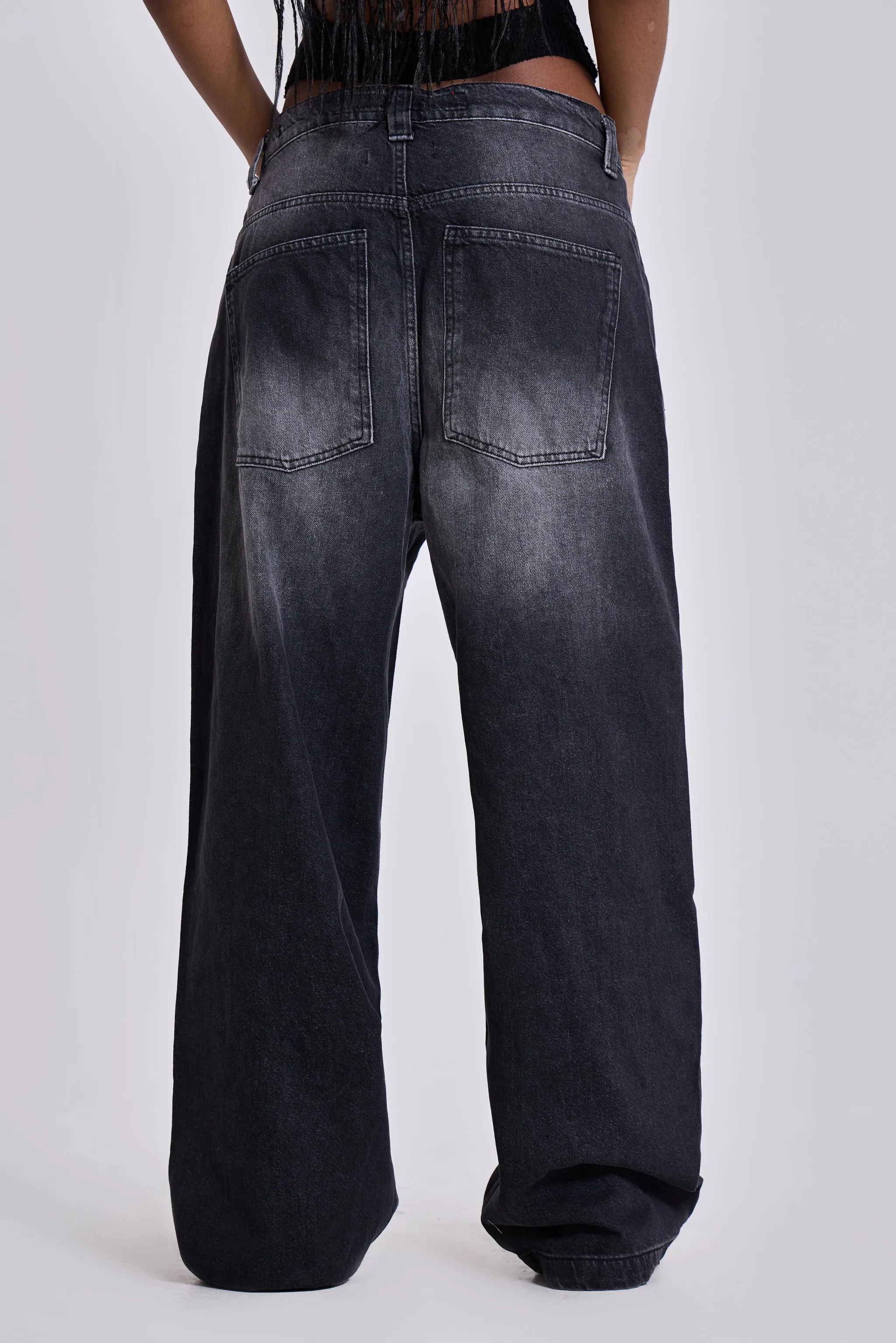 Washed Black Colossus Jeans sold by Jaded London product image thumbnail 4