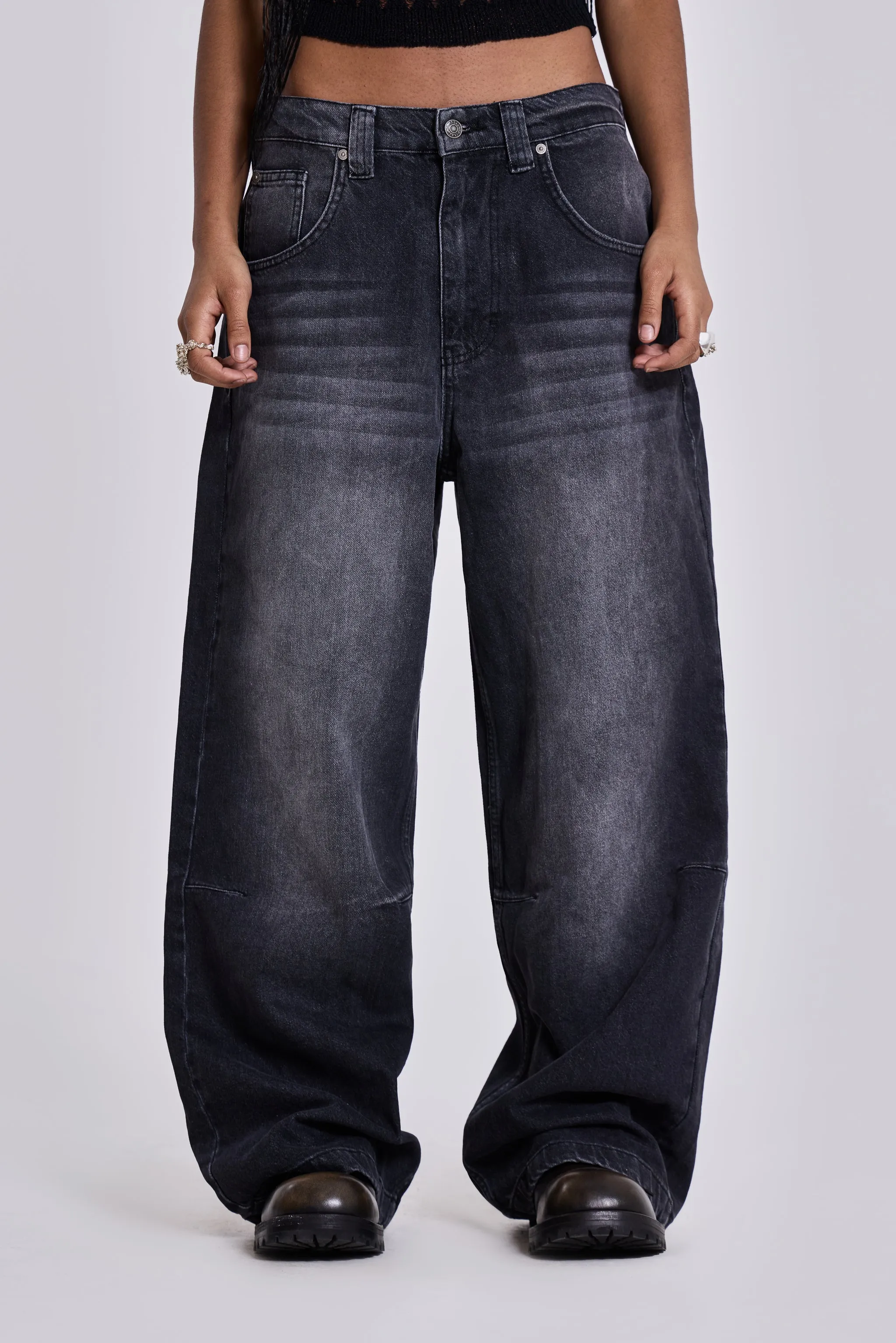 Washed Black Colossus Jeans sold by Jaded London product image thumbnail 2