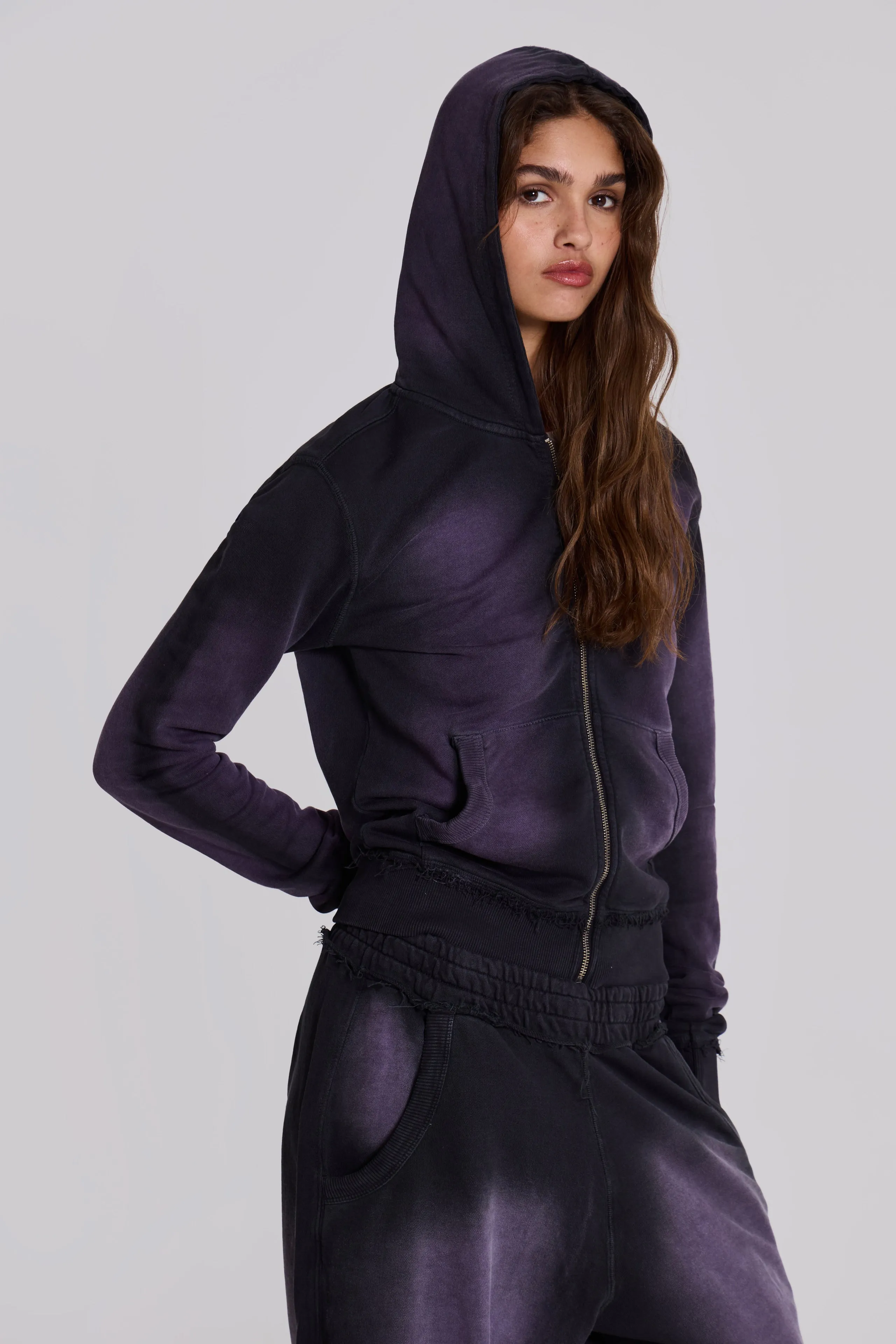 Deep Purple Fade Mini Monster Hoodie sold by Jaded London product image thumbnail 3