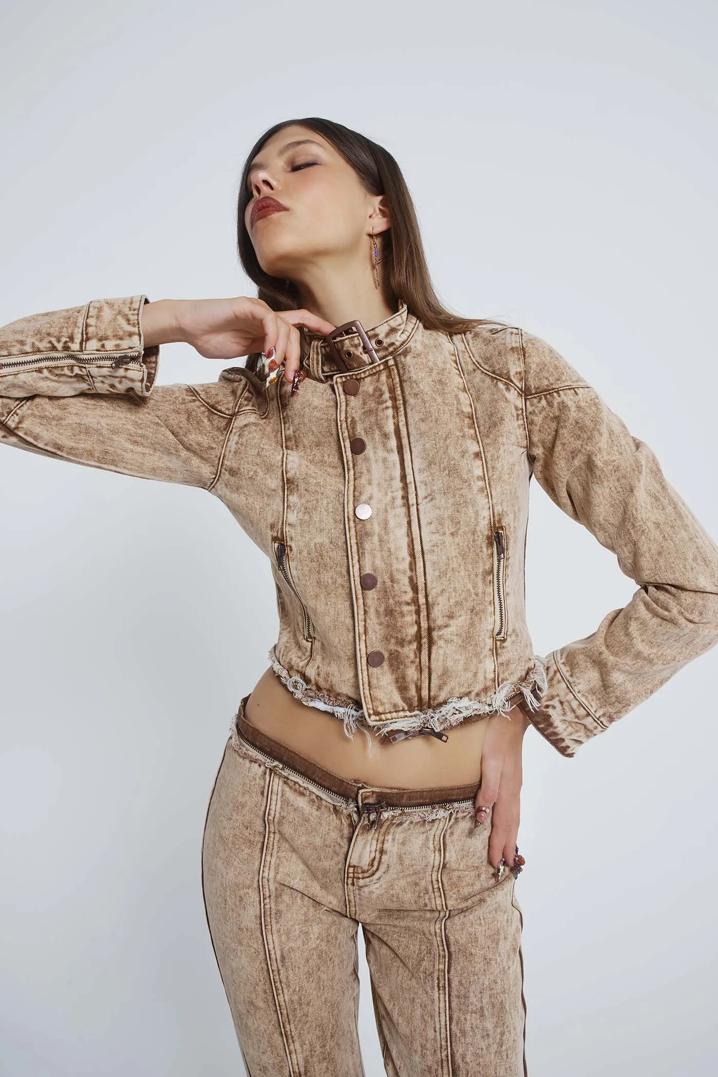 Not My First Rodeo 6 in 1 Multi-wear Denim Jumpsuit sold by Jaded London product image thumbnail 4