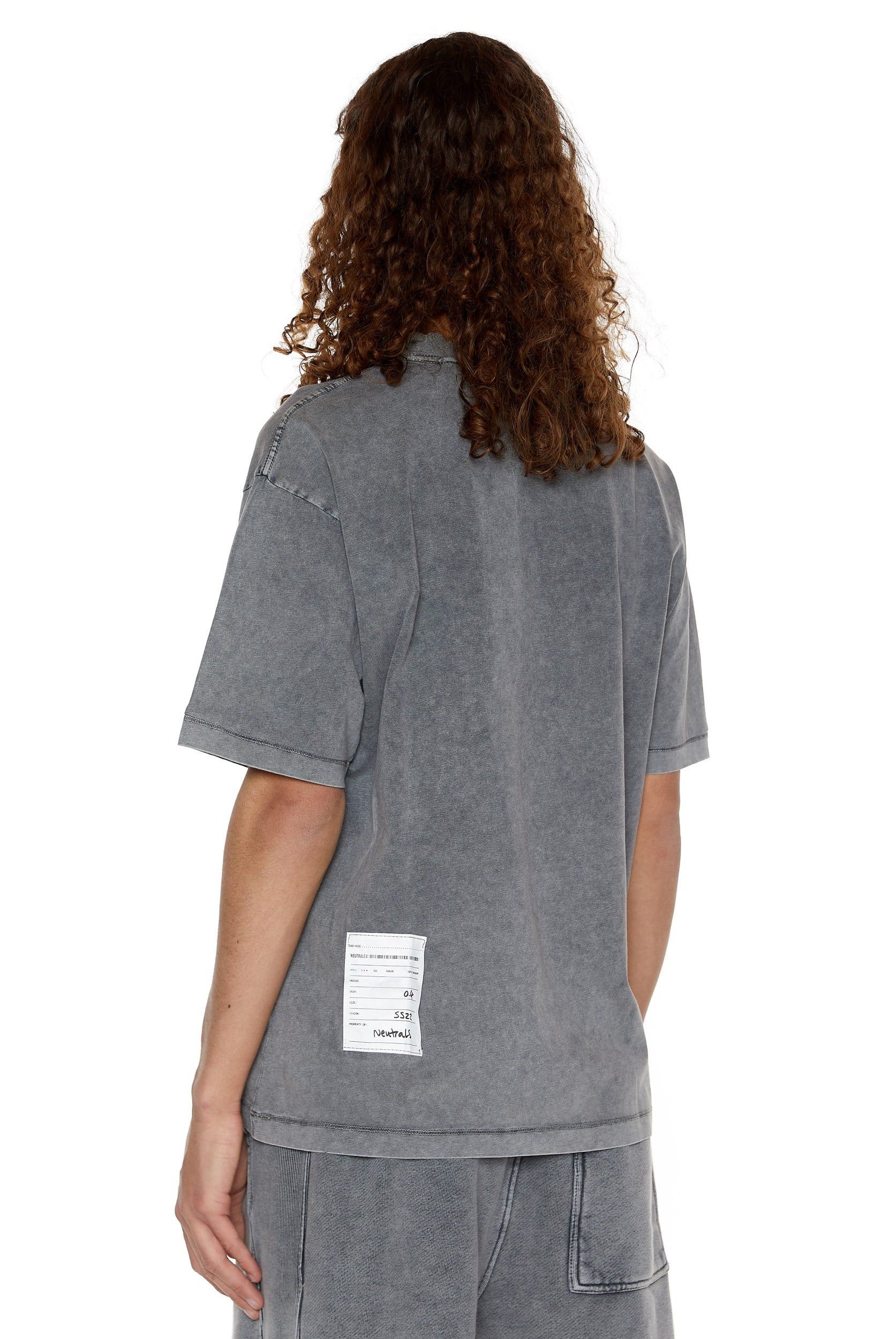 NTRLS Chrome Grey Oversized T-shirt sold by Jaded London product image thumbnail 4
