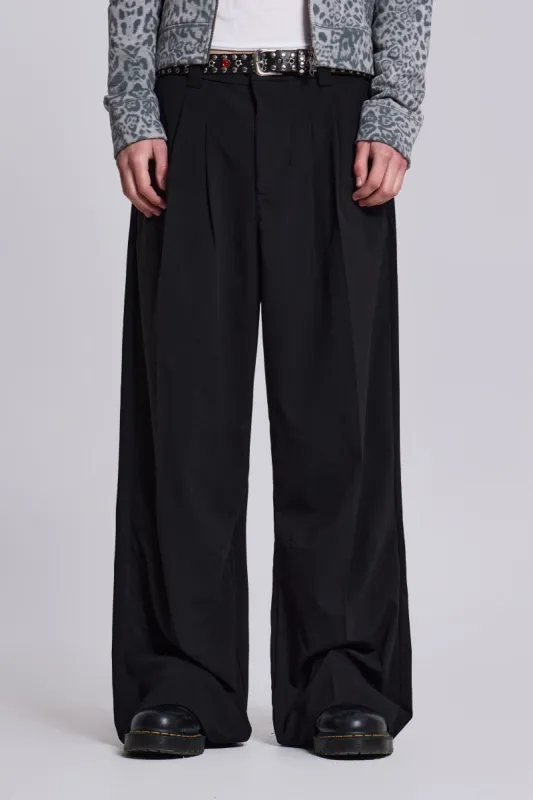 Goliath Black Suit Pants sold by Jaded London