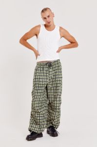 Gingham Parachute Cargo Pants sold by Jaded London