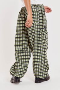 Gingham Parachute Cargo Pants sold by Jaded London