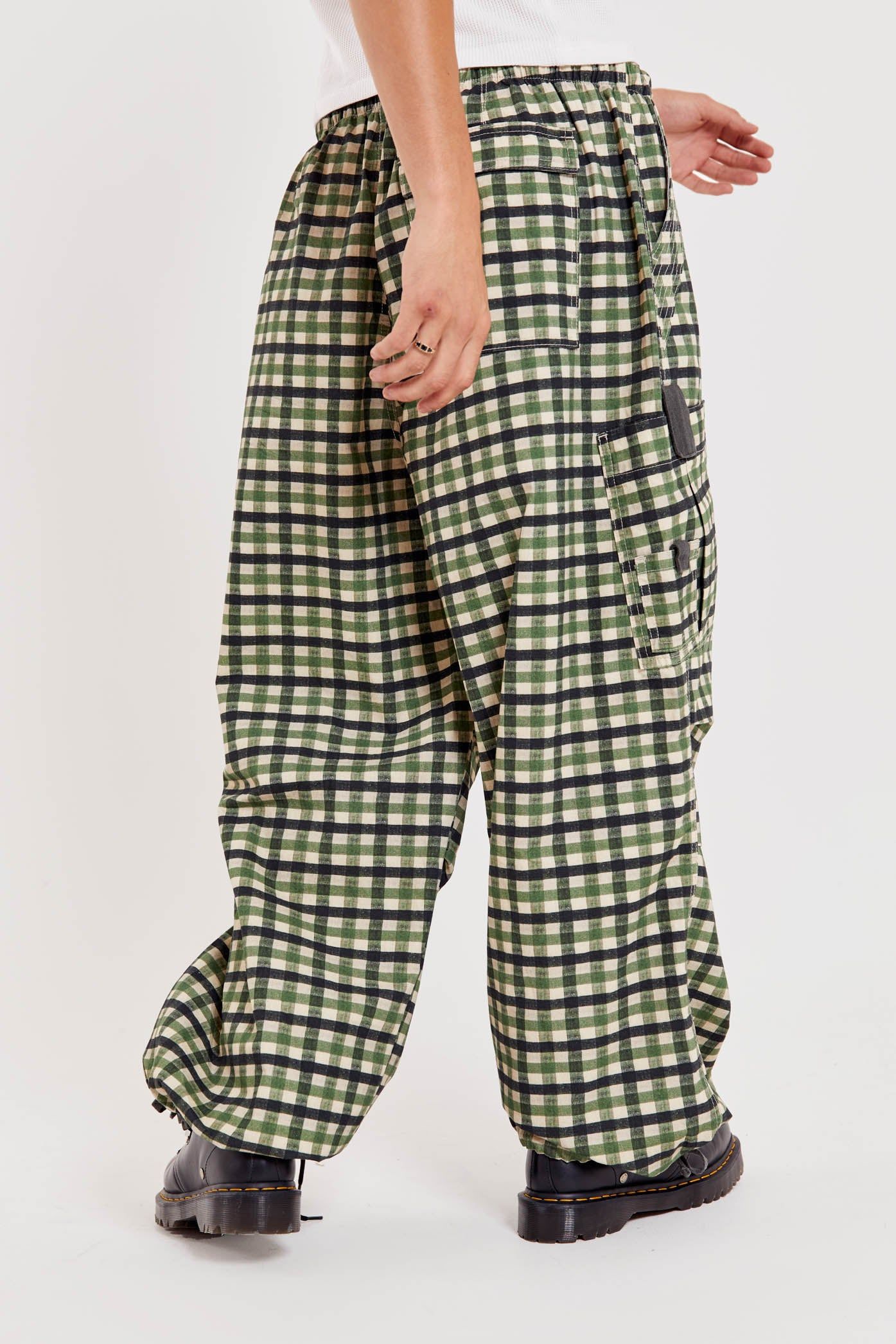 Gingham Parachute Cargo Pants sold by Jaded London product image thumbnail 3