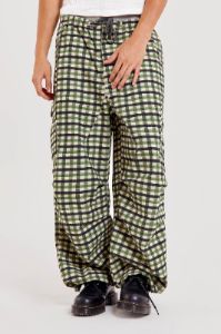 Gingham Parachute Cargo Pants sold by Jaded London