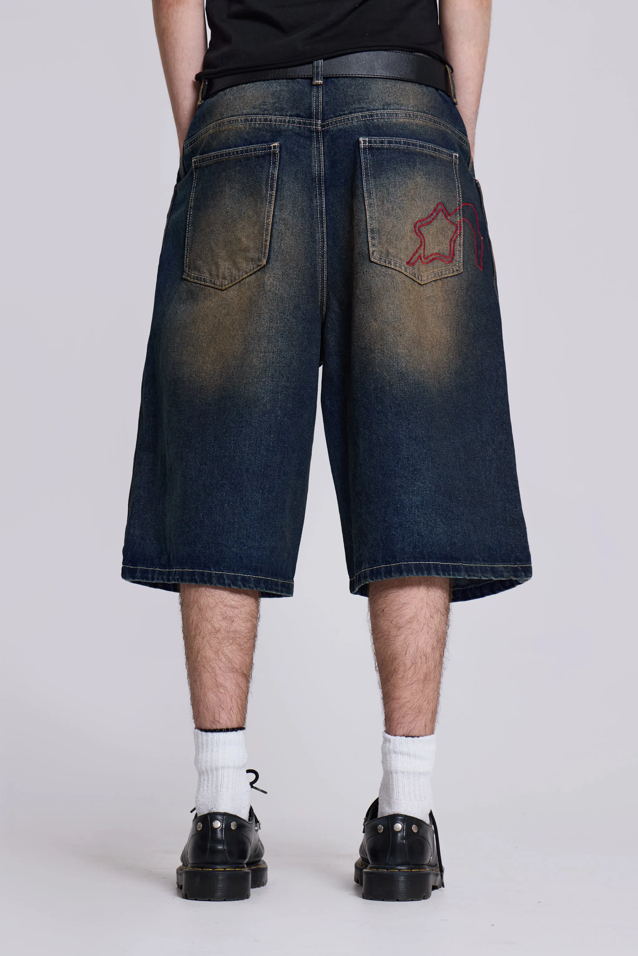 Bronx Jumbo Fit Denim Jorts sold by Jaded London product image thumbnail 2