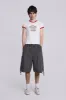 Vintage Grey Parachute Cargo Shorts sold by Jaded London