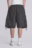 Vintage Grey Parachute Cargo Shorts sold by Jaded London