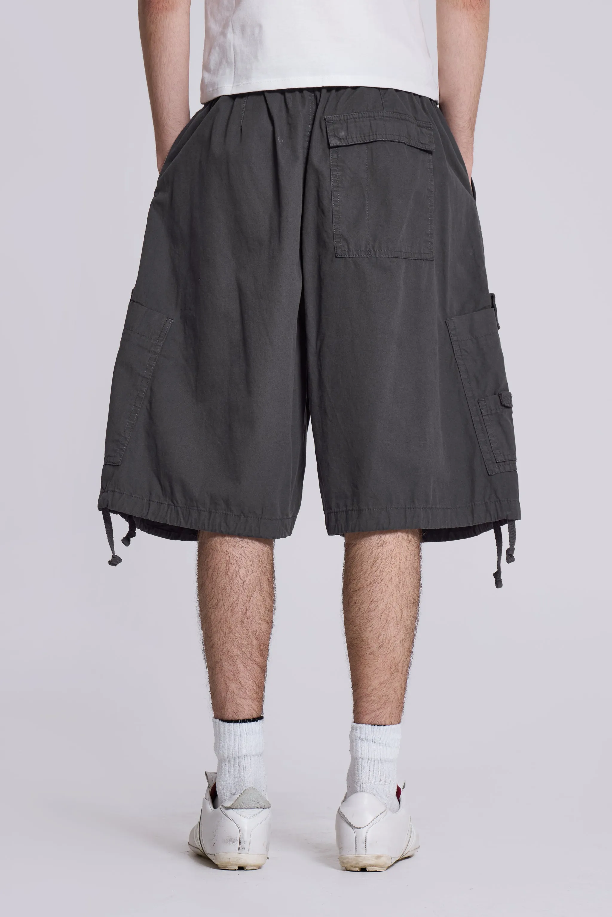 Vintage Grey Parachute Cargo Shorts sold by Jaded London product image thumbnail 3