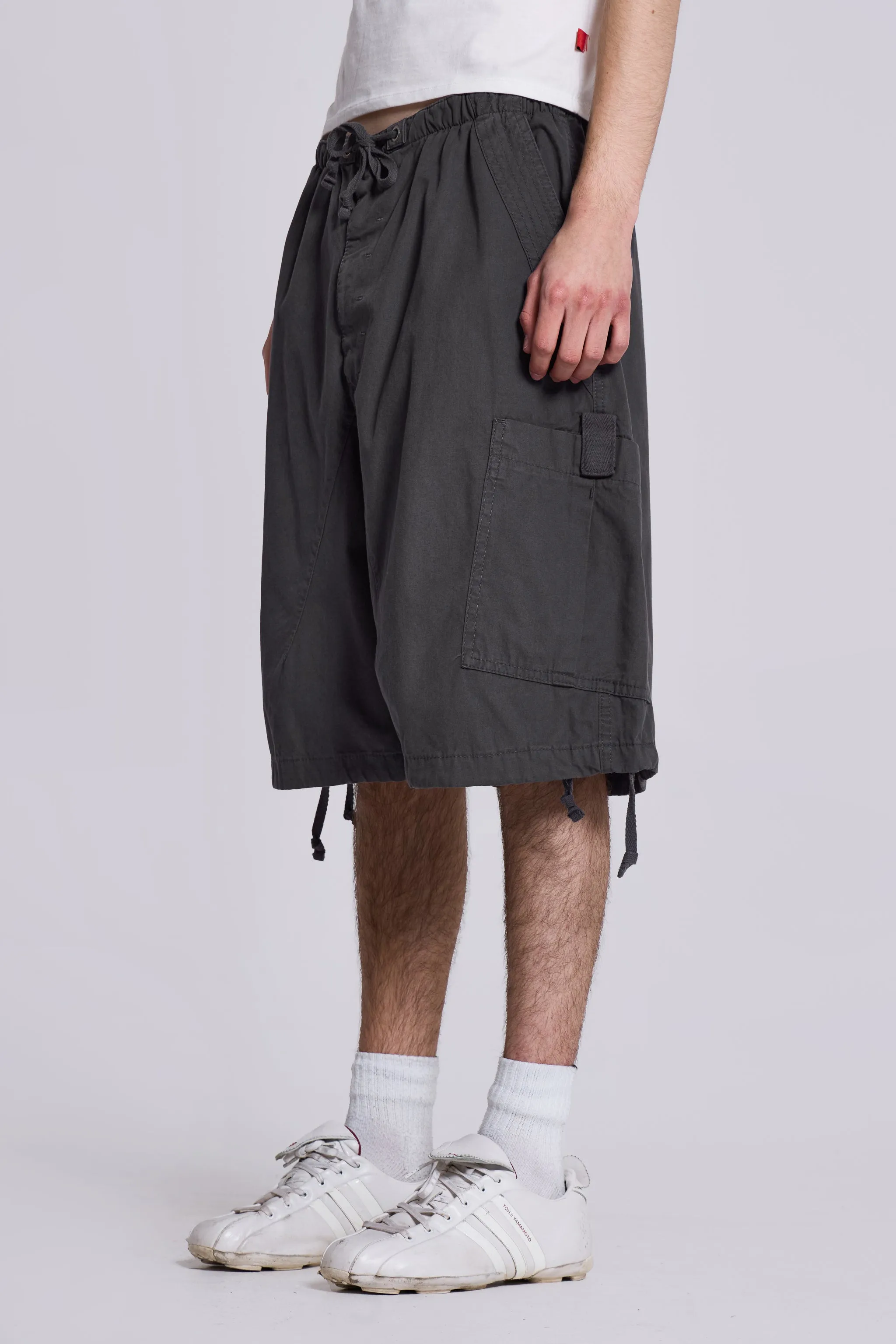 Vintage Grey Parachute Cargo Shorts sold by Jaded London product image thumbnail 4