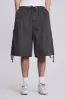 Vintage Grey Parachute Cargo Shorts sold by Jaded London