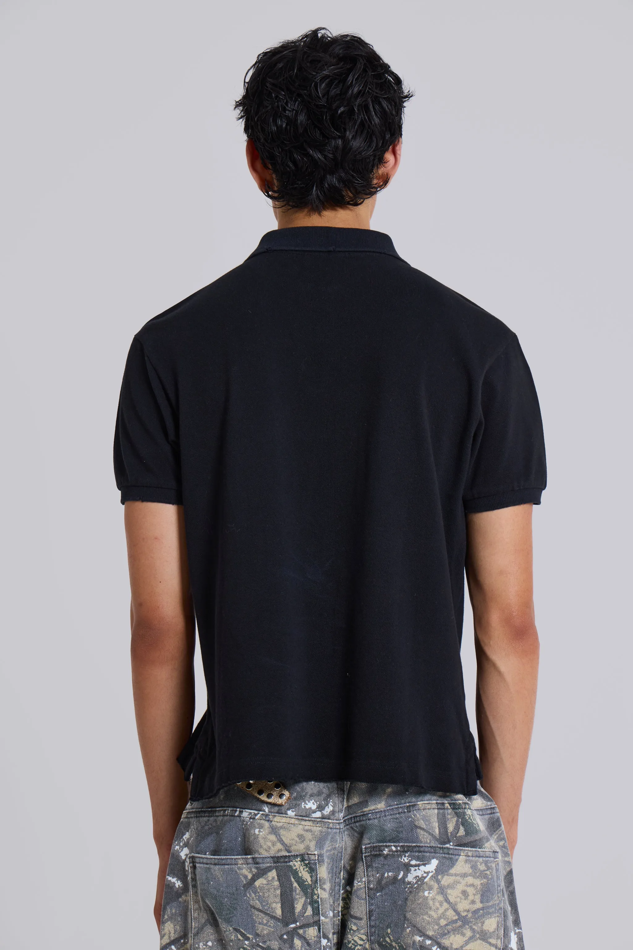 Black Frat Polo sold by Jaded London product image thumbnail 5