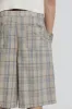 Stone Check Fairway Shorts sold by Jaded London