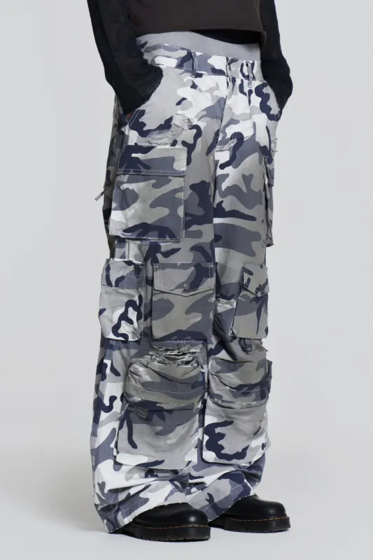 Siberia Camo Cargos sold by Jaded London