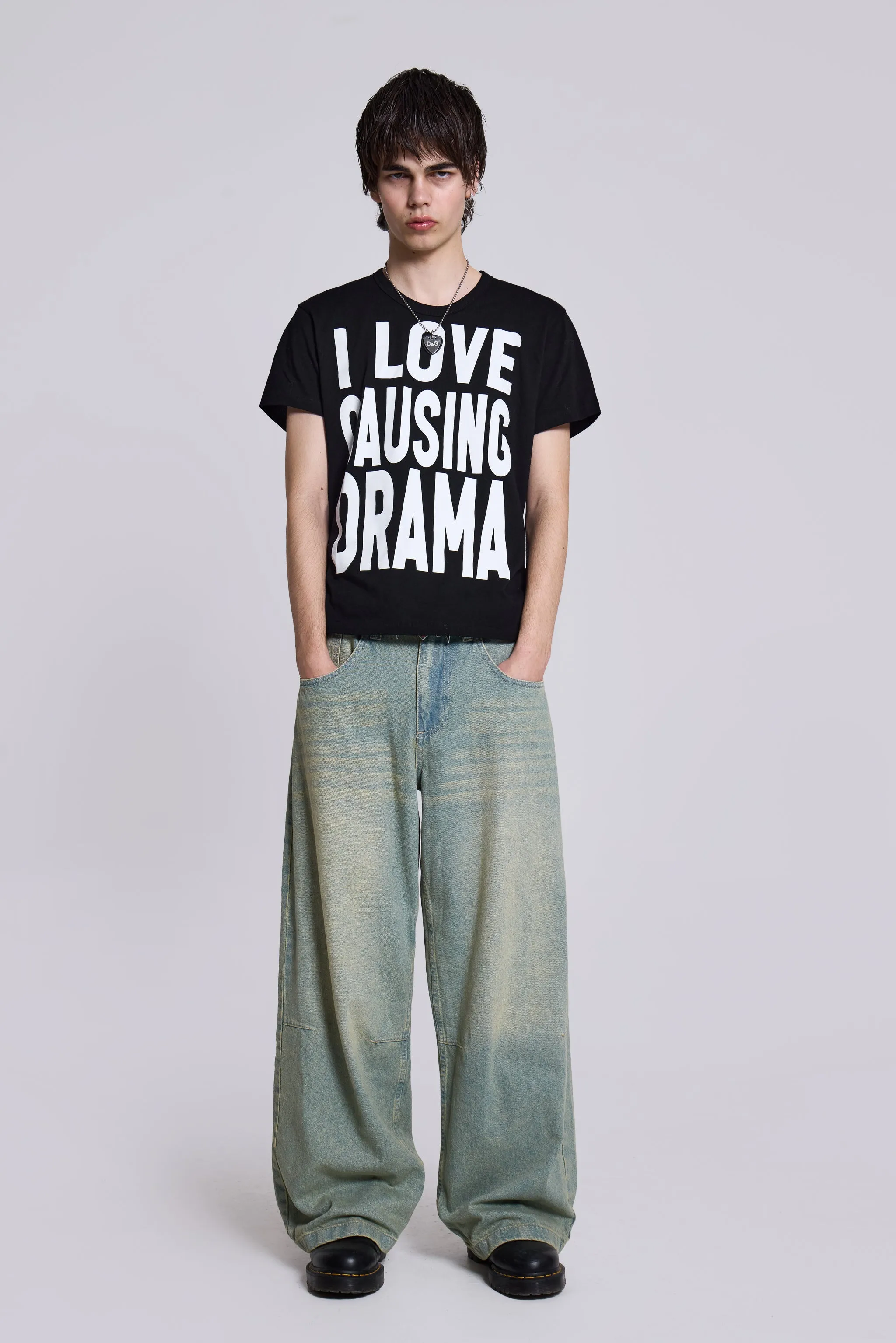 Light Wash Colossus Fit Jeans sold by Jaded London product image thumbnail 2