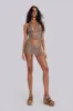 Alina Cut Out Lace Up Mini Dress sold by Jaded London