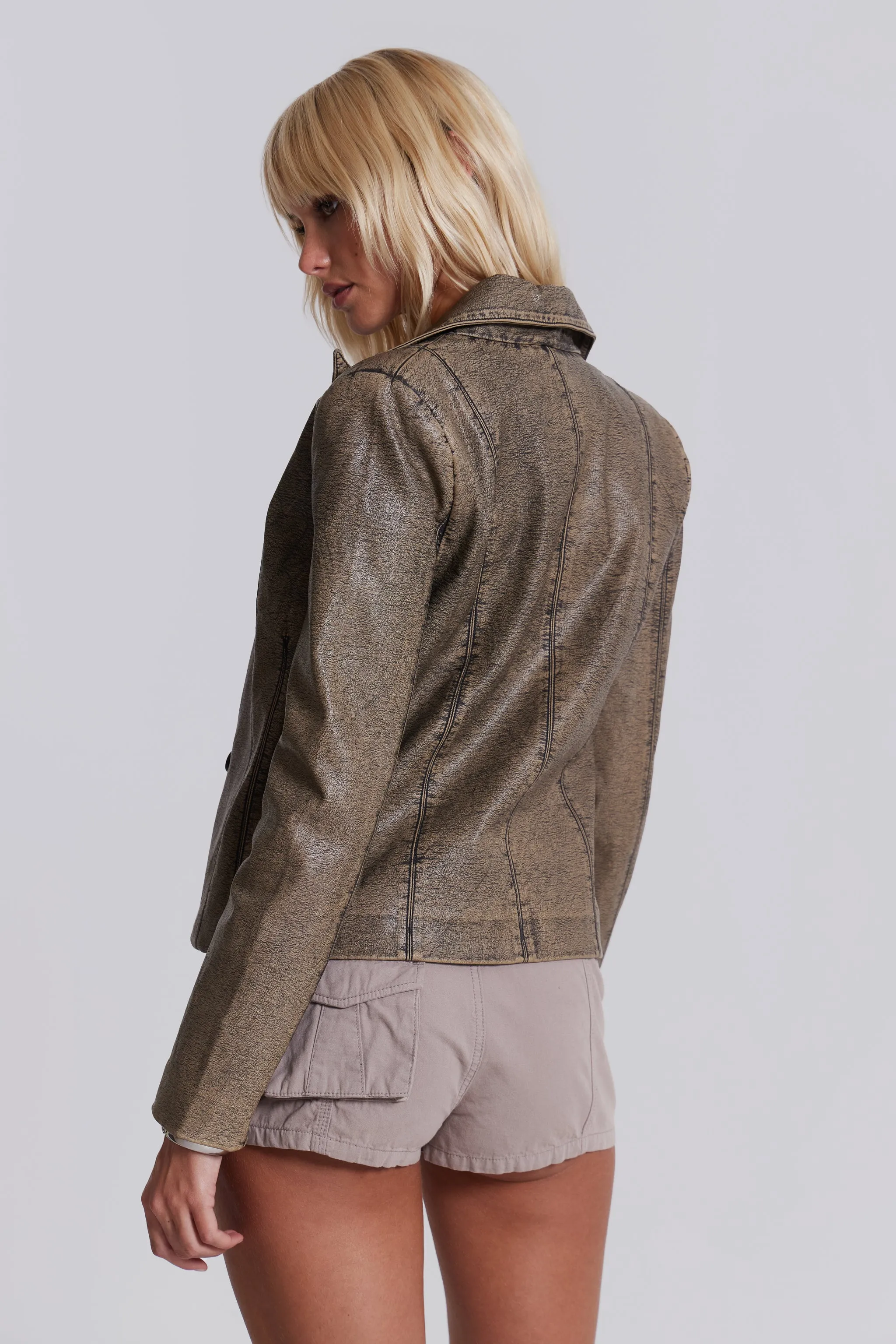 Cannon Faux Leather Jacket sold by Jaded London product image thumbnail 4