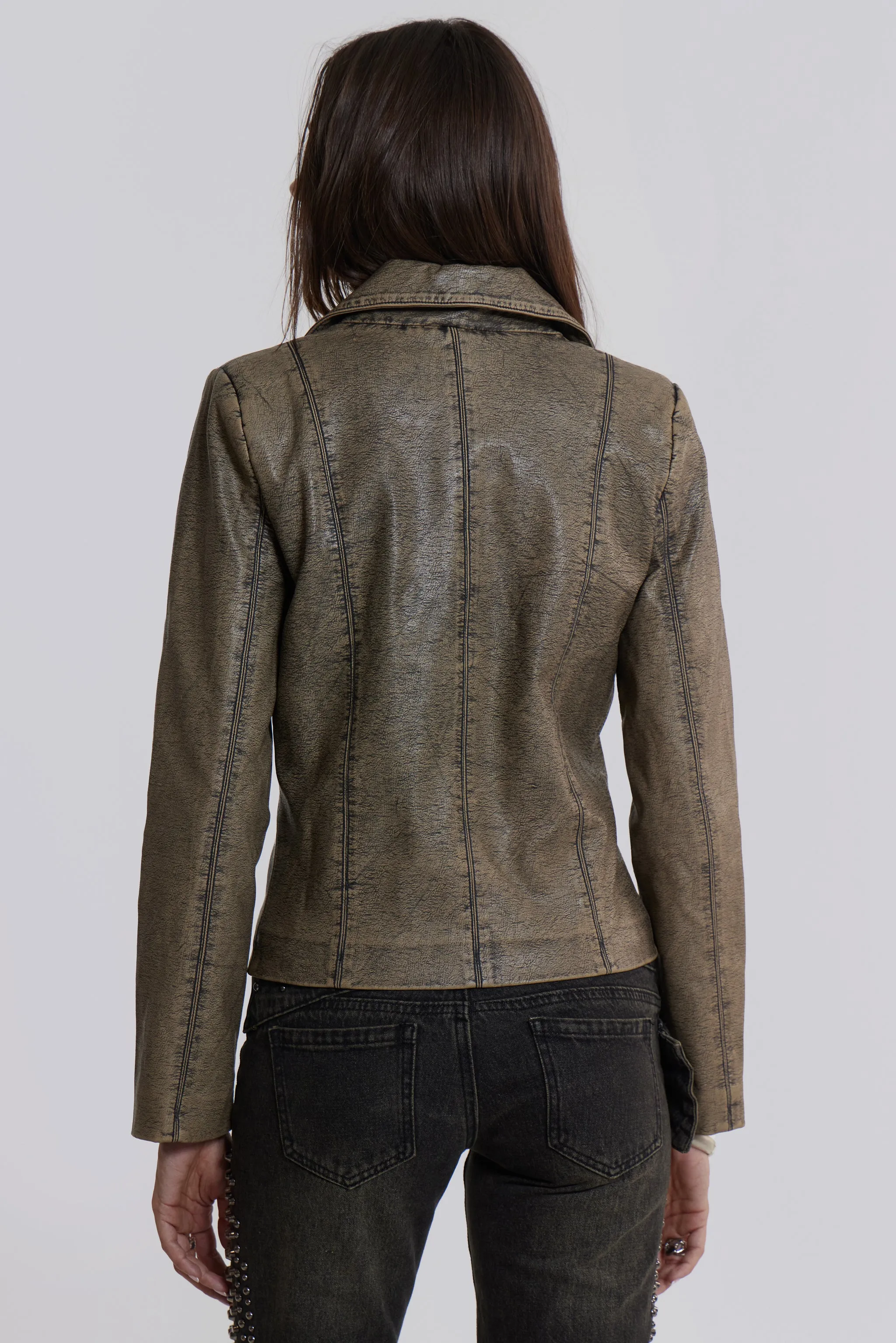 Cannon Faux Leather Jacket sold by Jaded London product image thumbnail 2