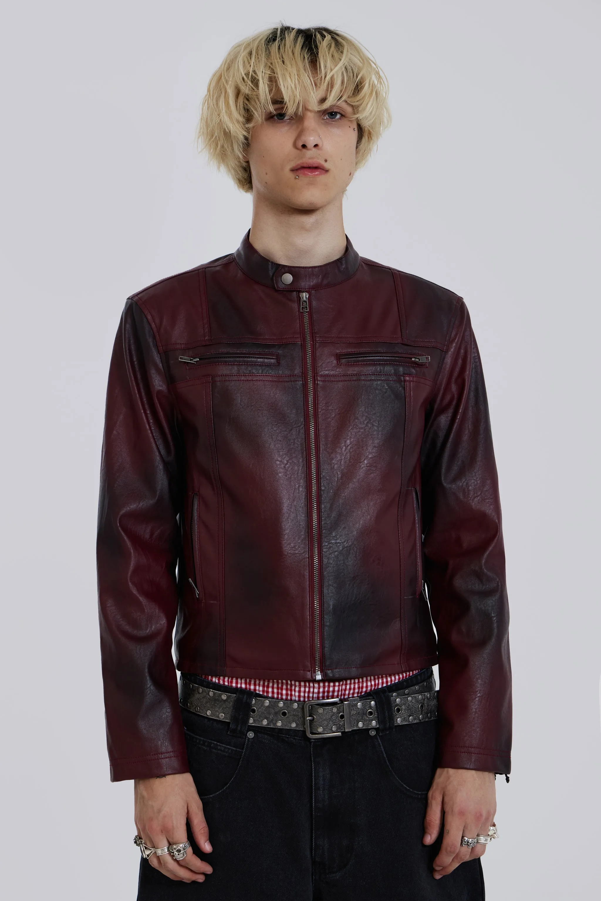 Oxblood Piston Jacket sold by Jaded London product image thumbnail 4