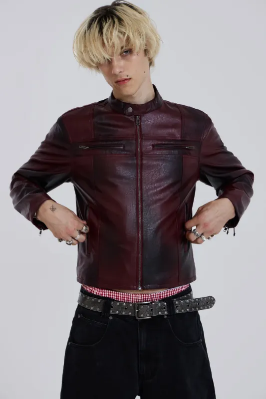 Oxblood Piston Jacket sold by Jaded London