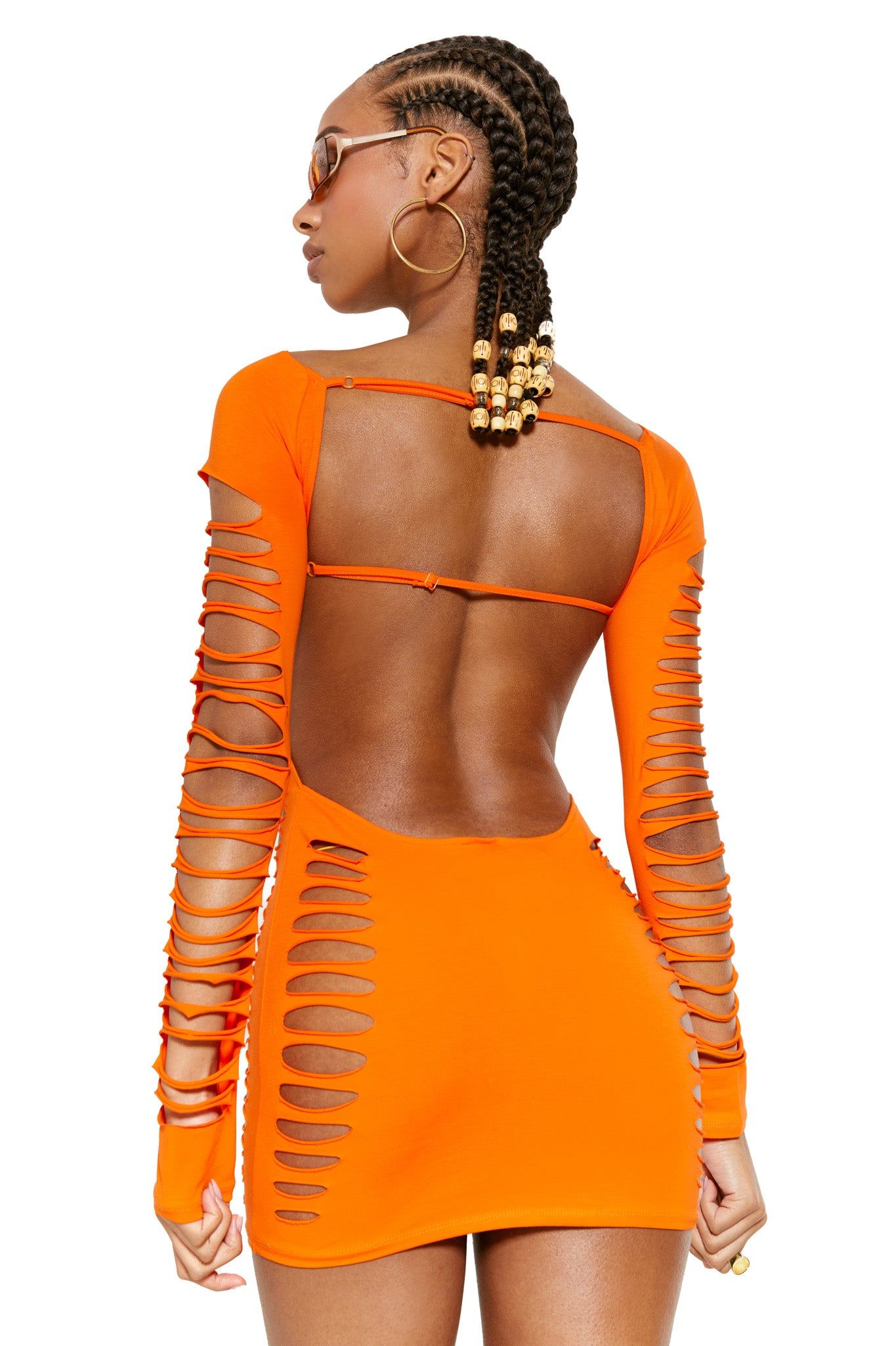 Montego Dress in Tango Orange sold by Jaded London product image thumbnail 5