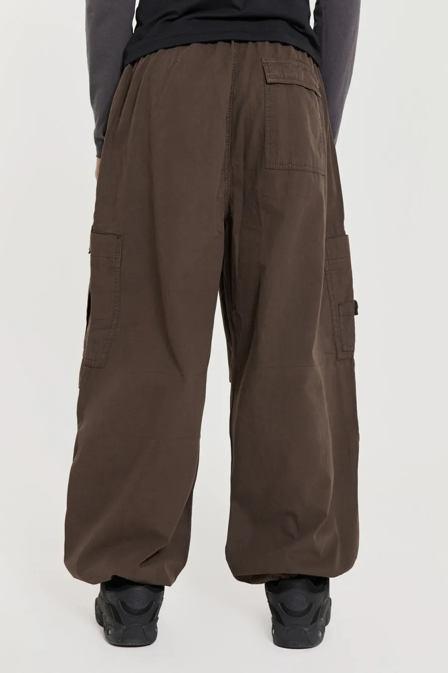 Brown Parachute Cargo Pants sold by Jaded London product image thumbnail 3