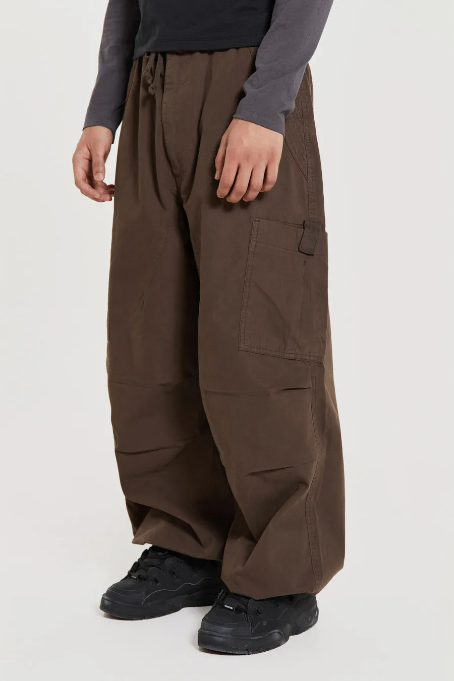 Brown Parachute Cargo Pants sold by Jaded London product image thumbnail 4