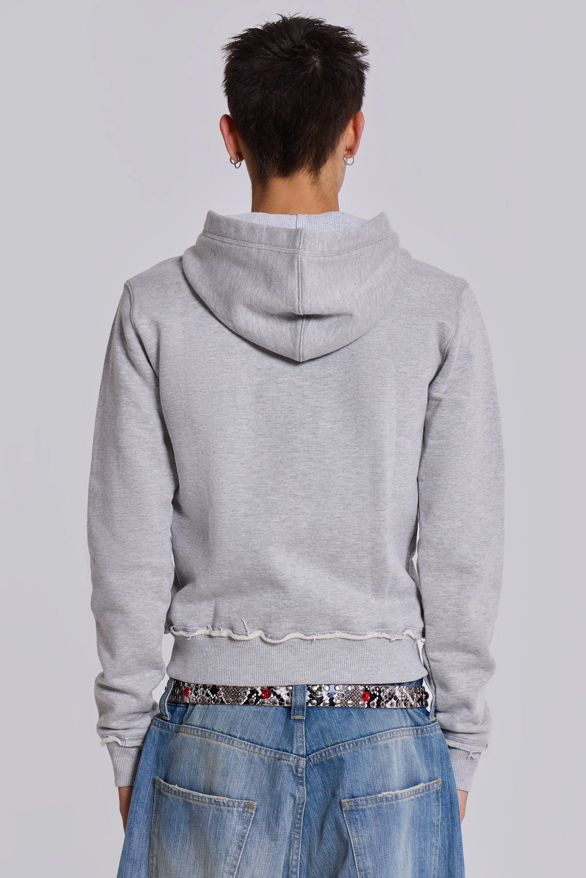 Grey Marl 'God' Mini Monster Hoodie sold by Jaded London product image thumbnail 5
